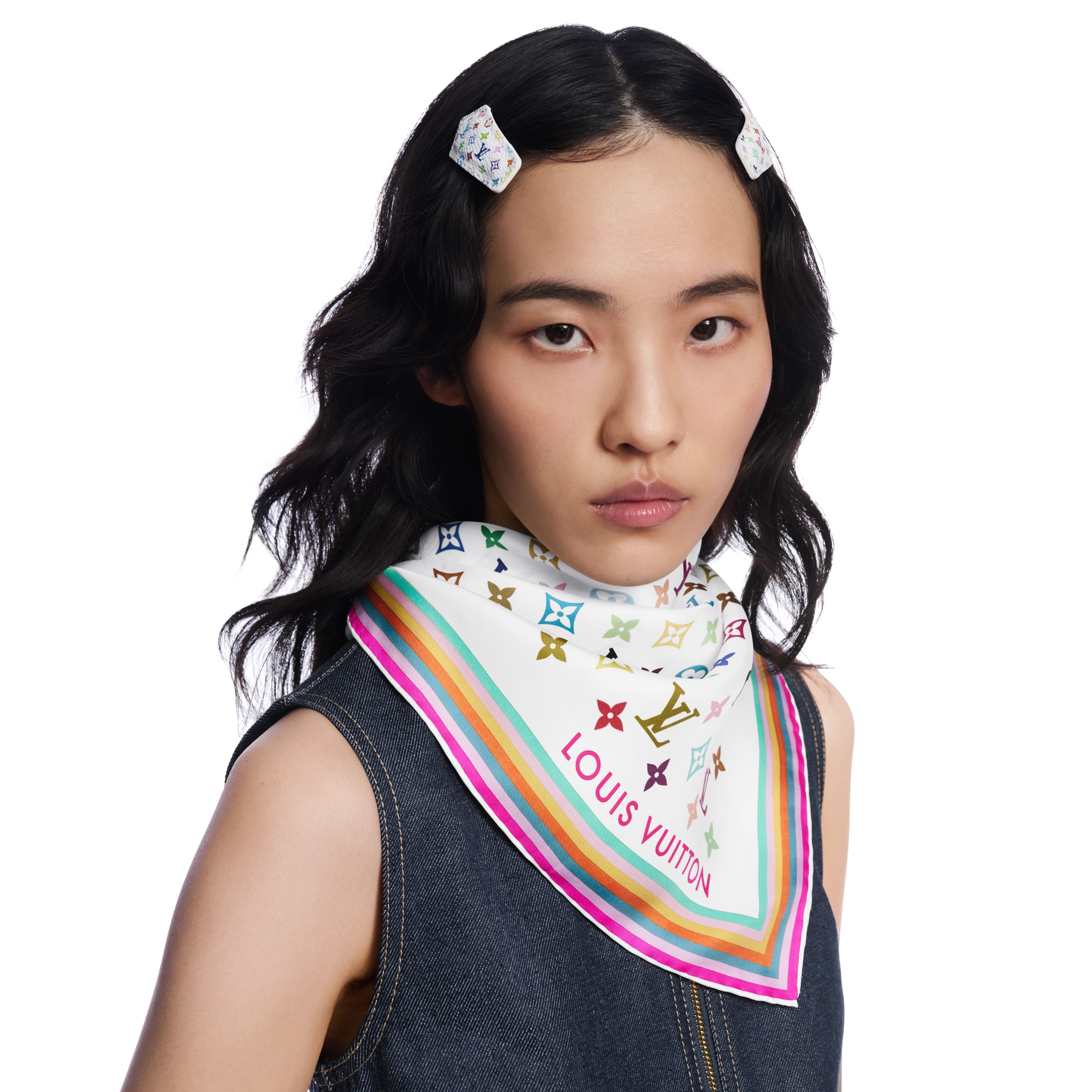 LV x TM Monogram Multicolor Square 90 . - Accessories | LOUIS VUITTON